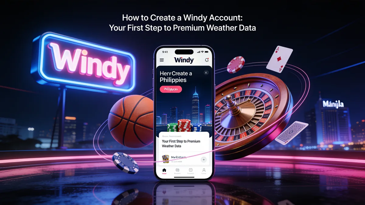 How to Create a Windy Account: Your First Step to Premium Weather Data: windy guide for players in the Philippines